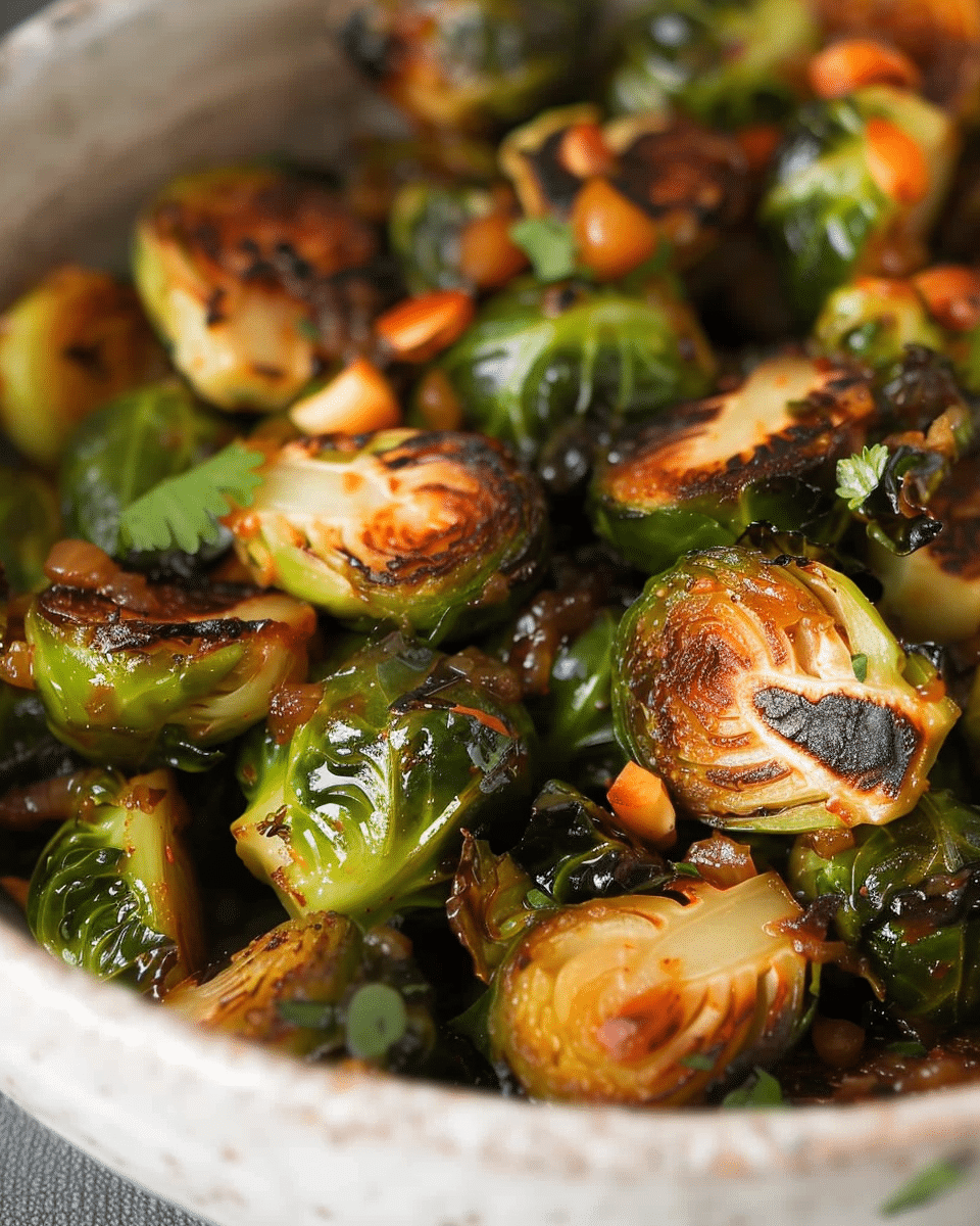 Honey Sriracha Brussels Sprouts