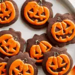 Jack-o’-Lantern Chocolate Sugar Cookies