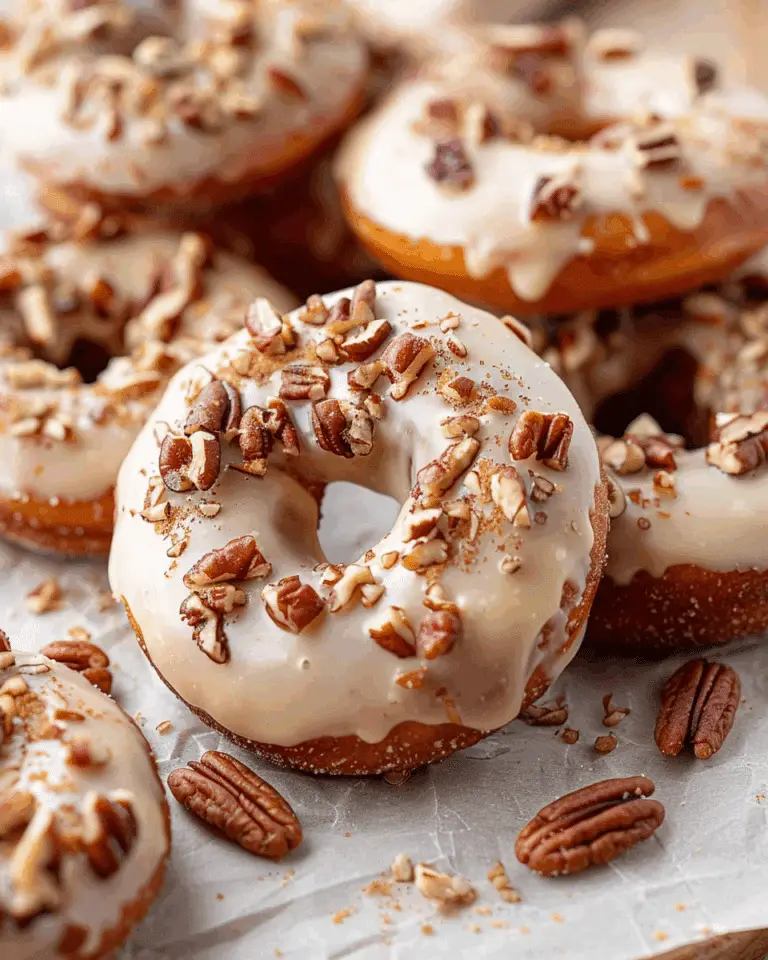Brown Butter Maple Pecan Donuts