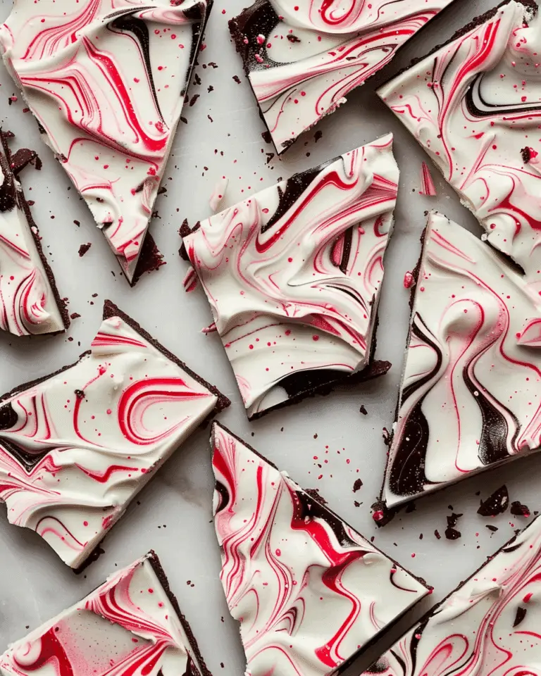 Marbled Peppermint Bark