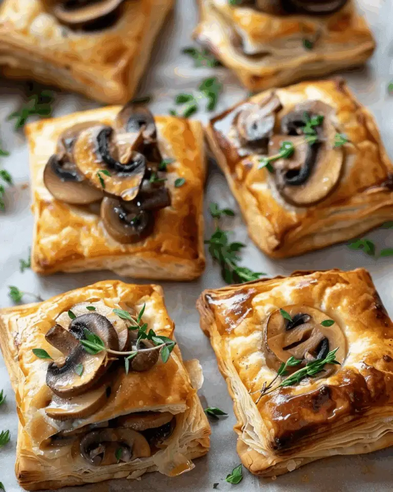 Mushroom Puff Pastry Bites