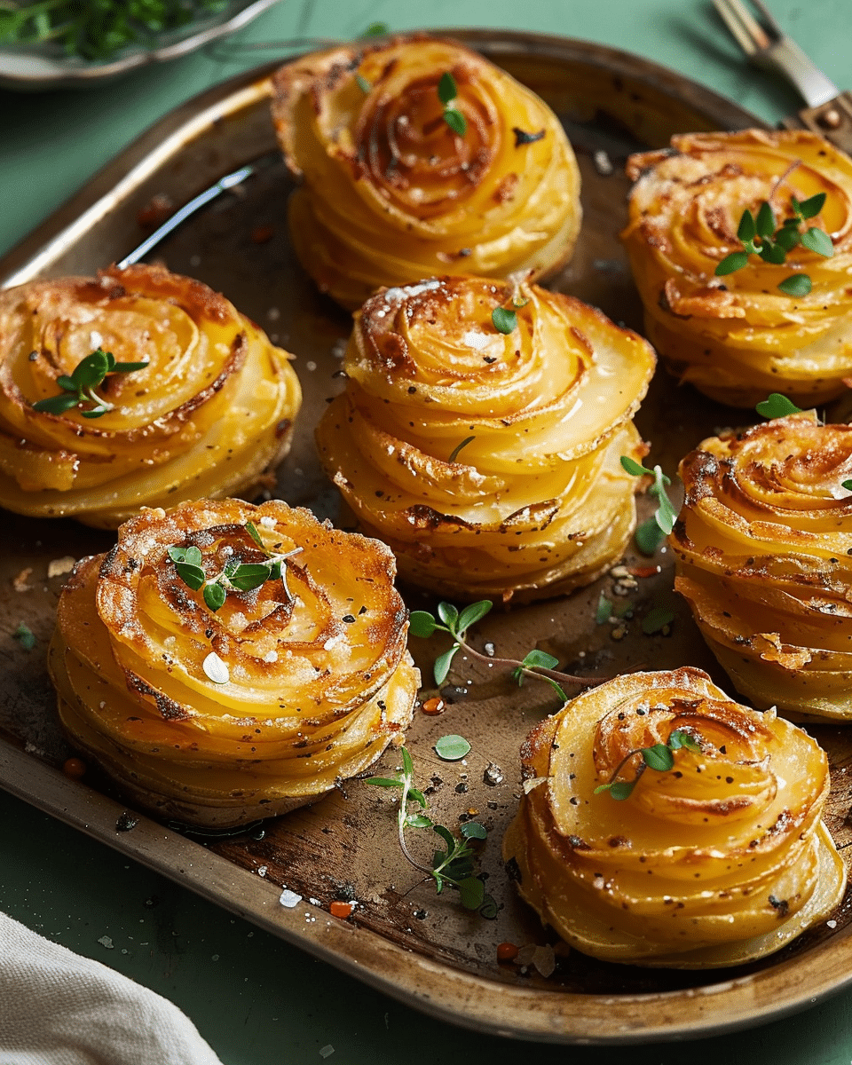 Crispy, Cheesy Potato Stacks