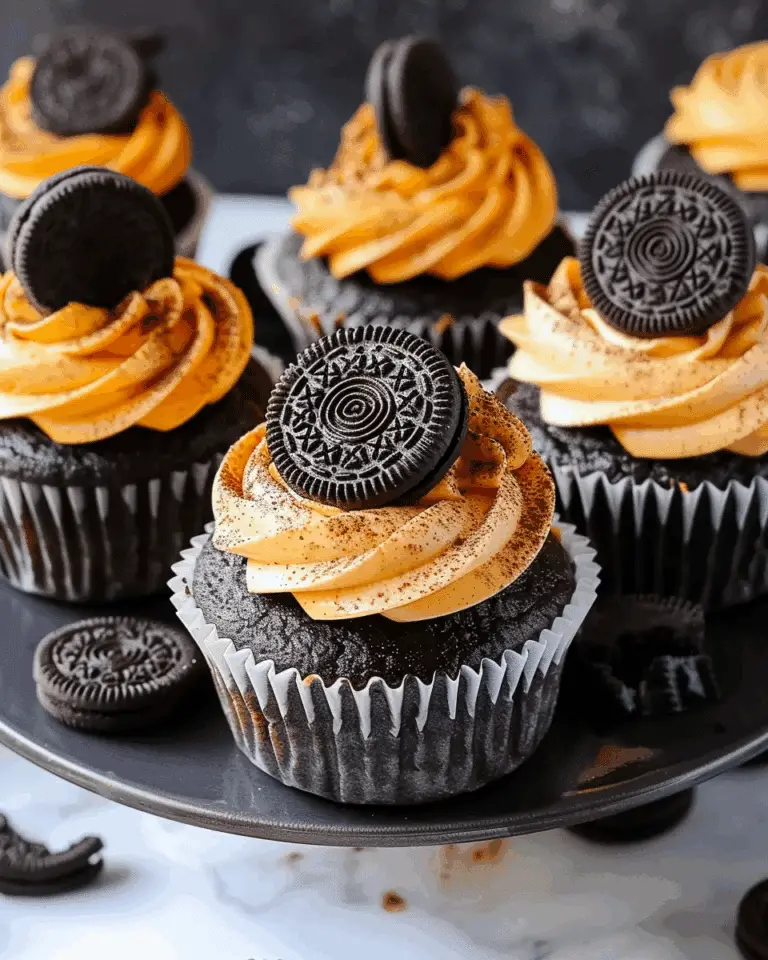 Pumpkin Oreo Cupcakes