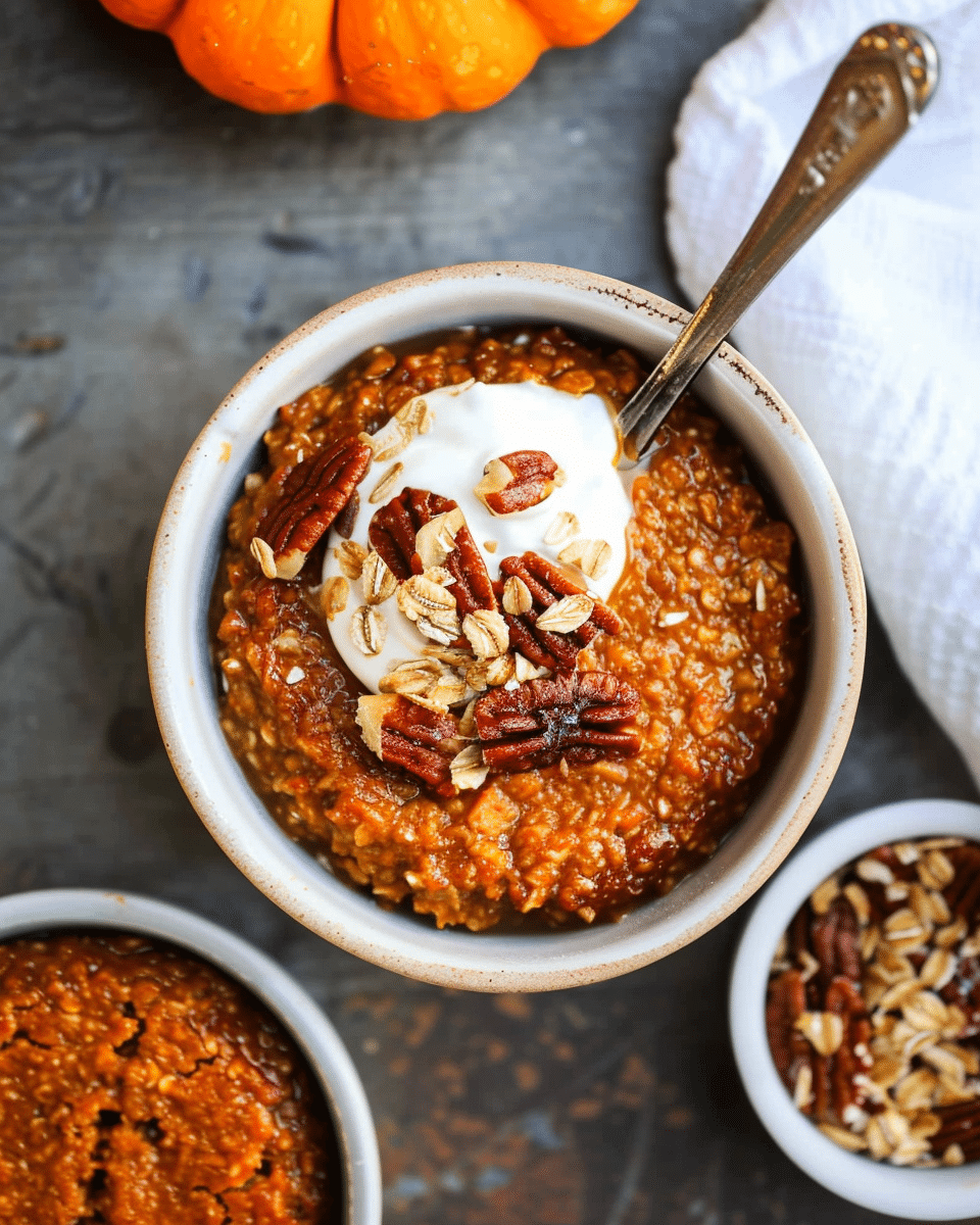 Pumpkin Pie Steel Cut Oatmeal