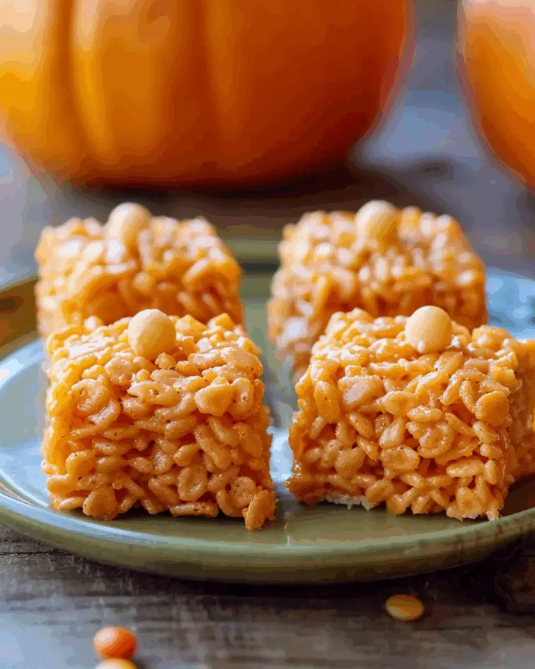 Pumpkin Rice Krispie Treats