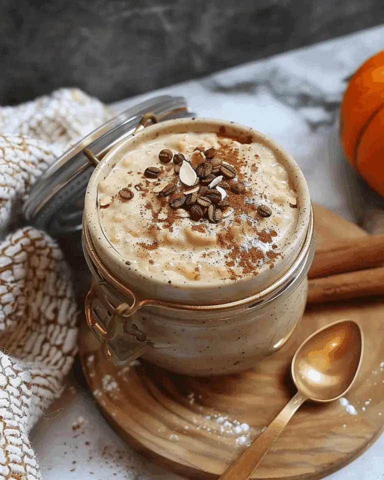Pumpkin Spice Latte Overnight Oats