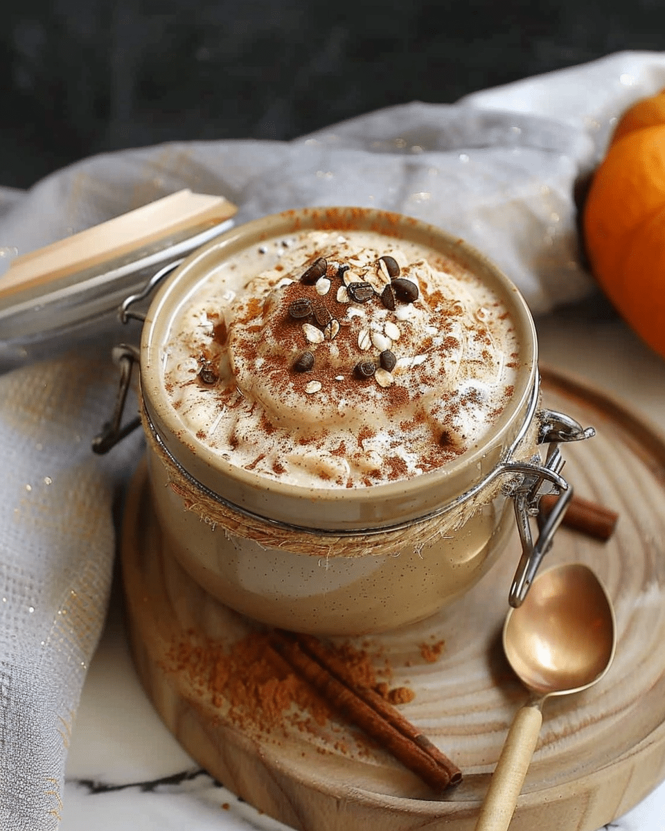 Pumpkin Spice Latte Overnight Oats