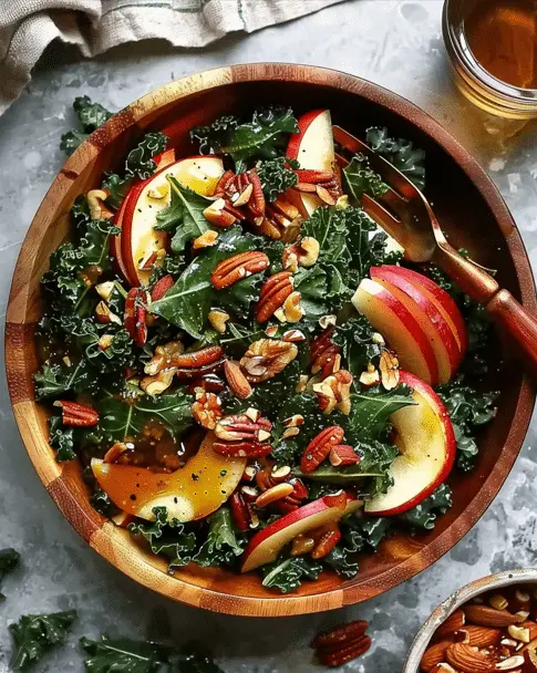 Nutty Harvest Honeycrisp Kale Salad