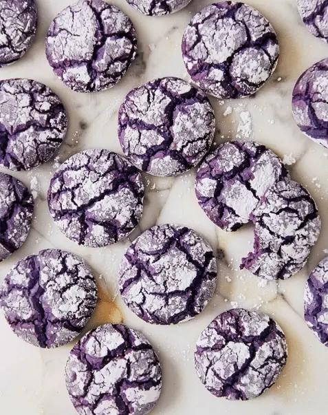 Ube Crinkle Cookies Recipe