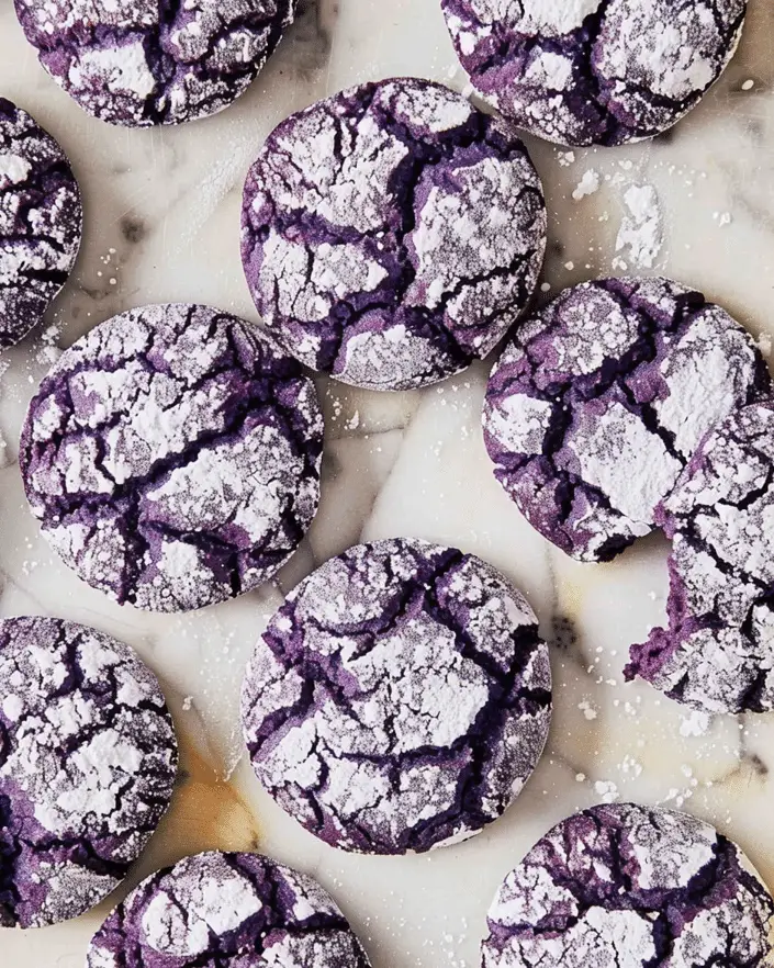 Ube Crinkle Cookies Recipe