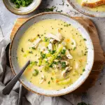 Easy Creamy Leek and Chicken Soup