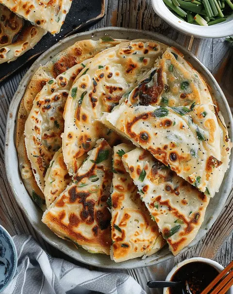 Chinese Scallion Pancakes (葱油饼)