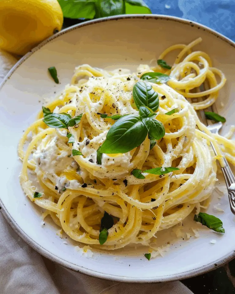 Lemon Ricotta Pasta (Pasta al Limone)