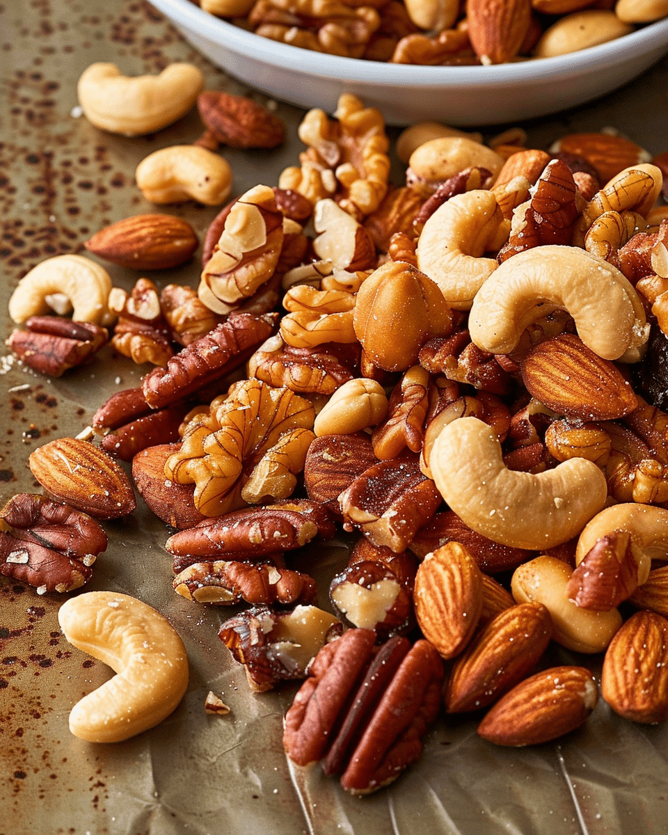 Sweet, Salty, Spicy Party Nuts