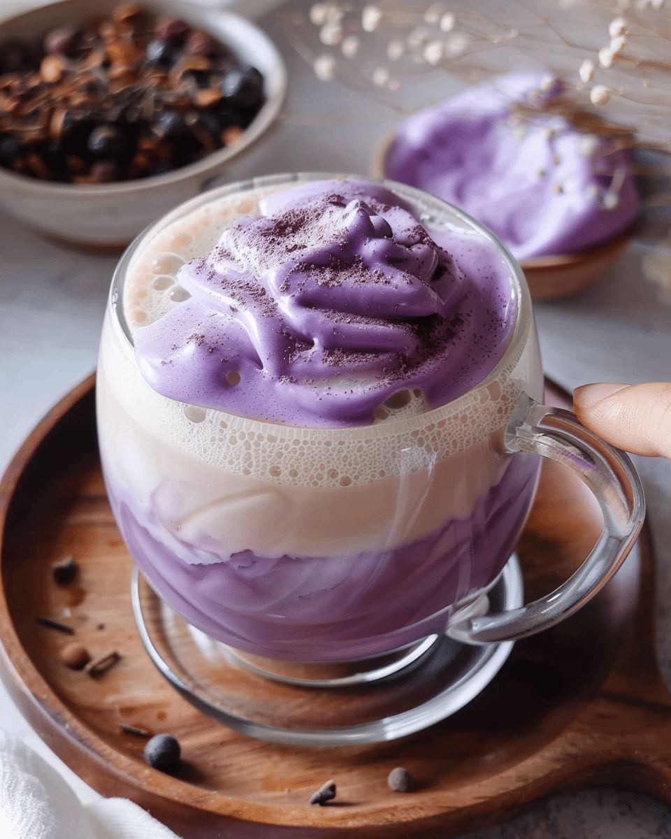 Ube Latte with Ube Cold Foam