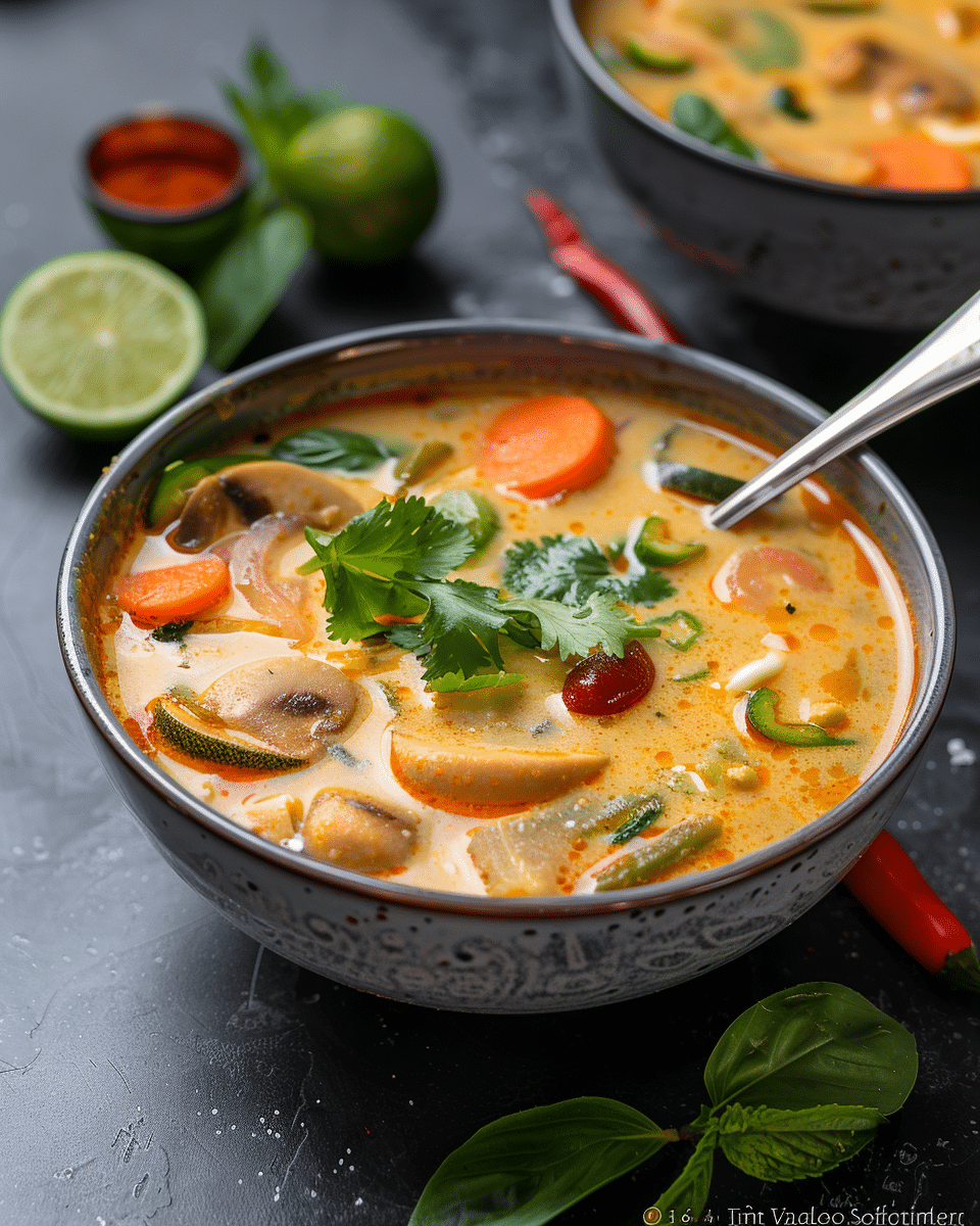Vegan Thai Tom Yum Soup