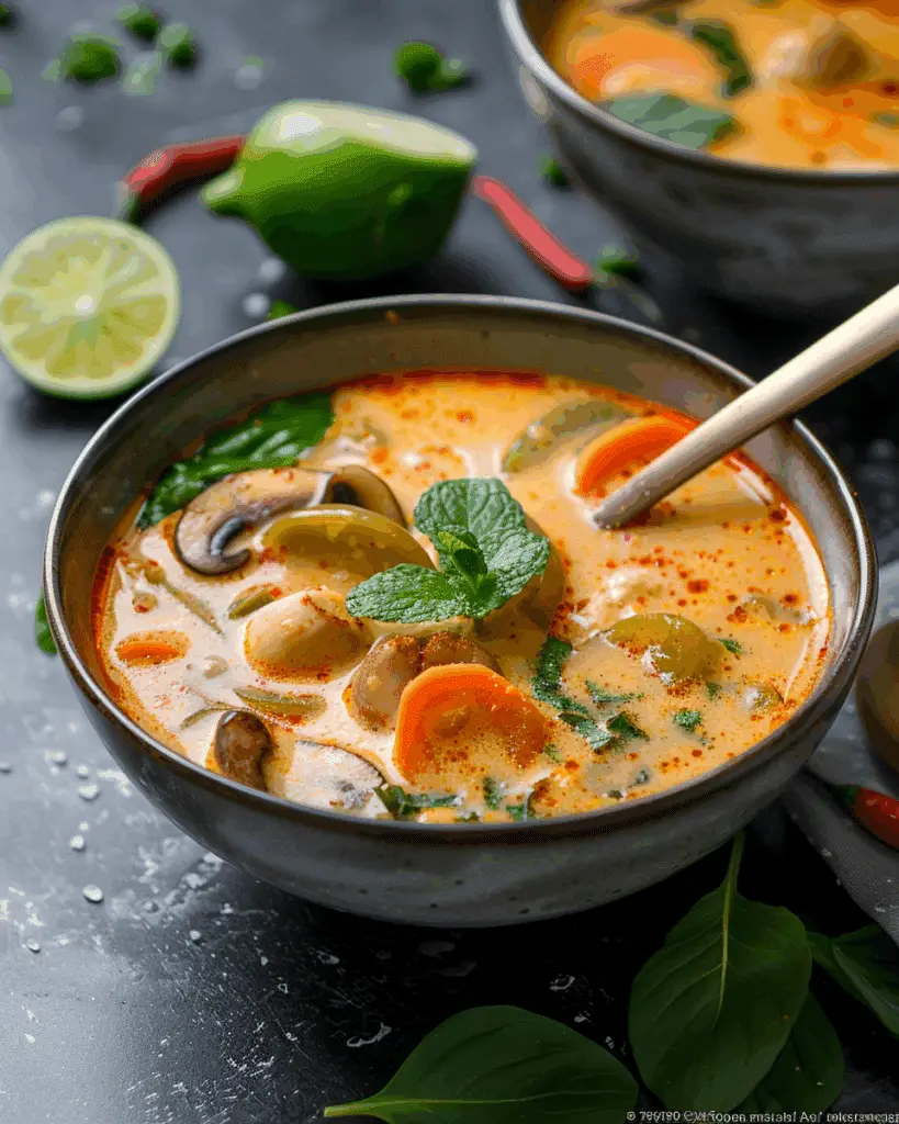 Vegan Thai Tom Yum Soup