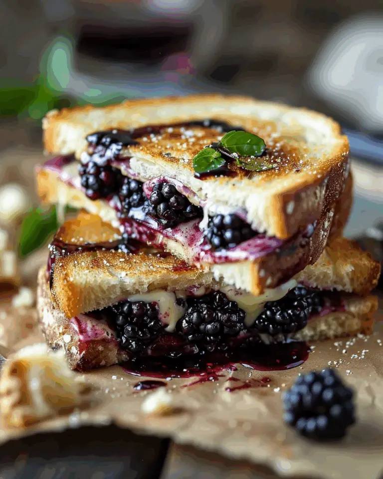 Balsamic Blackberry Bliss Grilled Cheese: A Gourmet Twist on a Classic Favorite