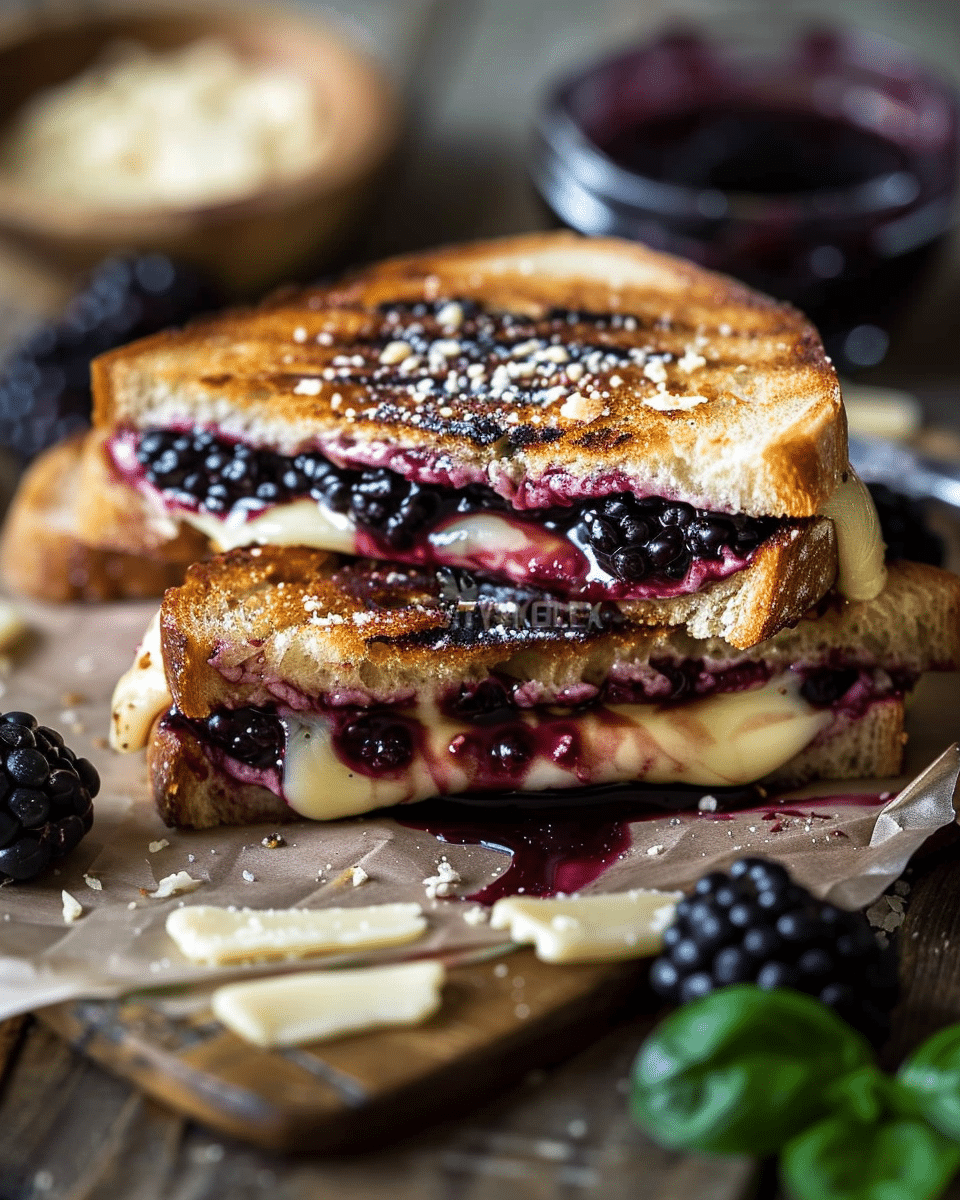 Balsamic Blackberry Bliss Grilled Cheese: A Gourmet Twist on a Classic Favorite