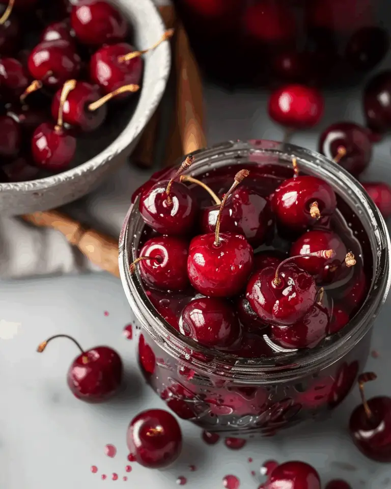Cherries in Spiced Port Syrup