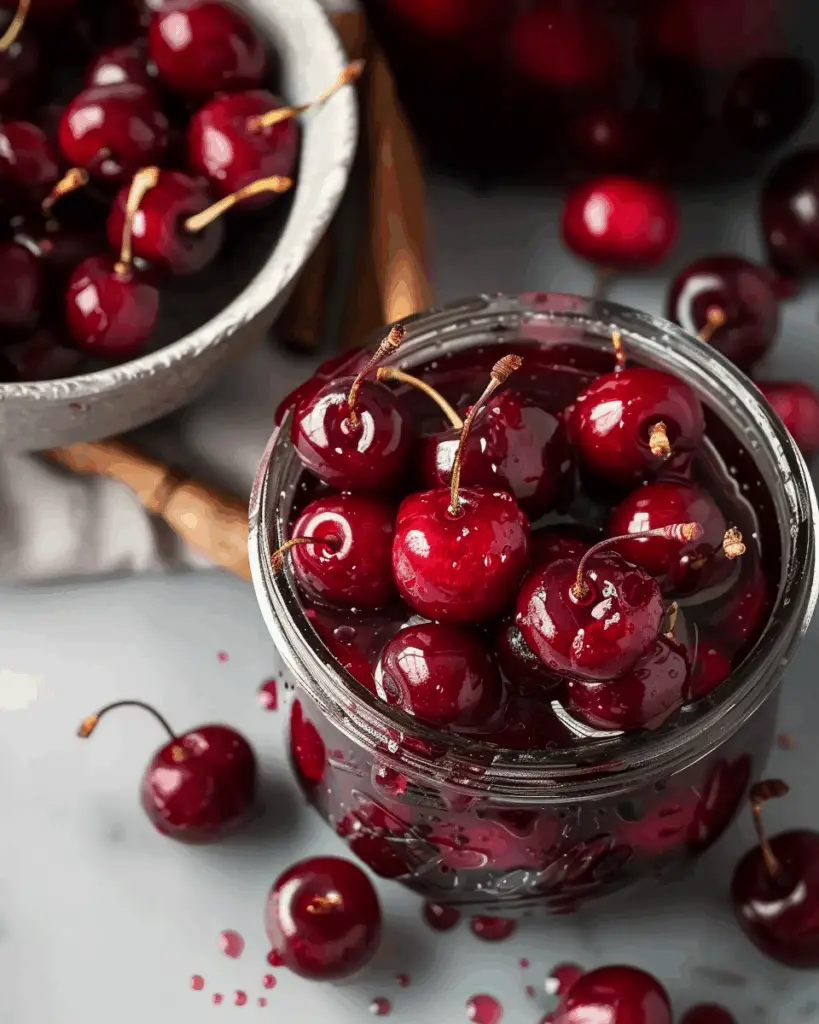 Cherries in Spiced Port Syrup