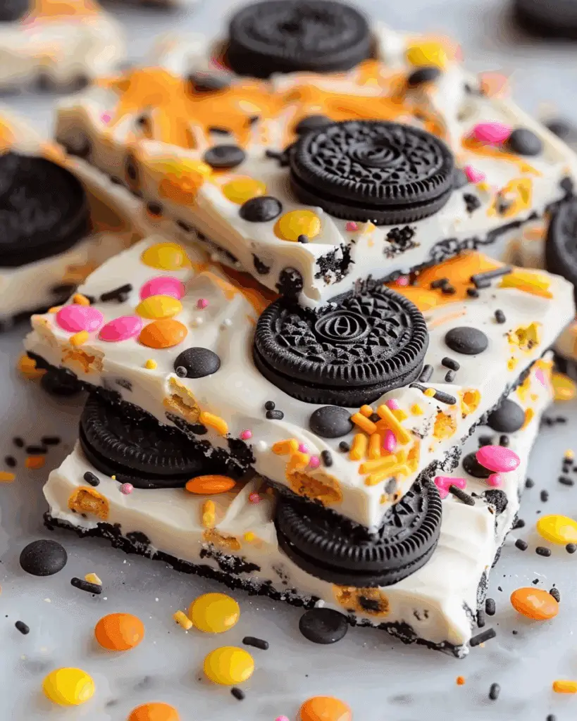 White Chocolate Oreo Bark That’s Spooktacularly Easy