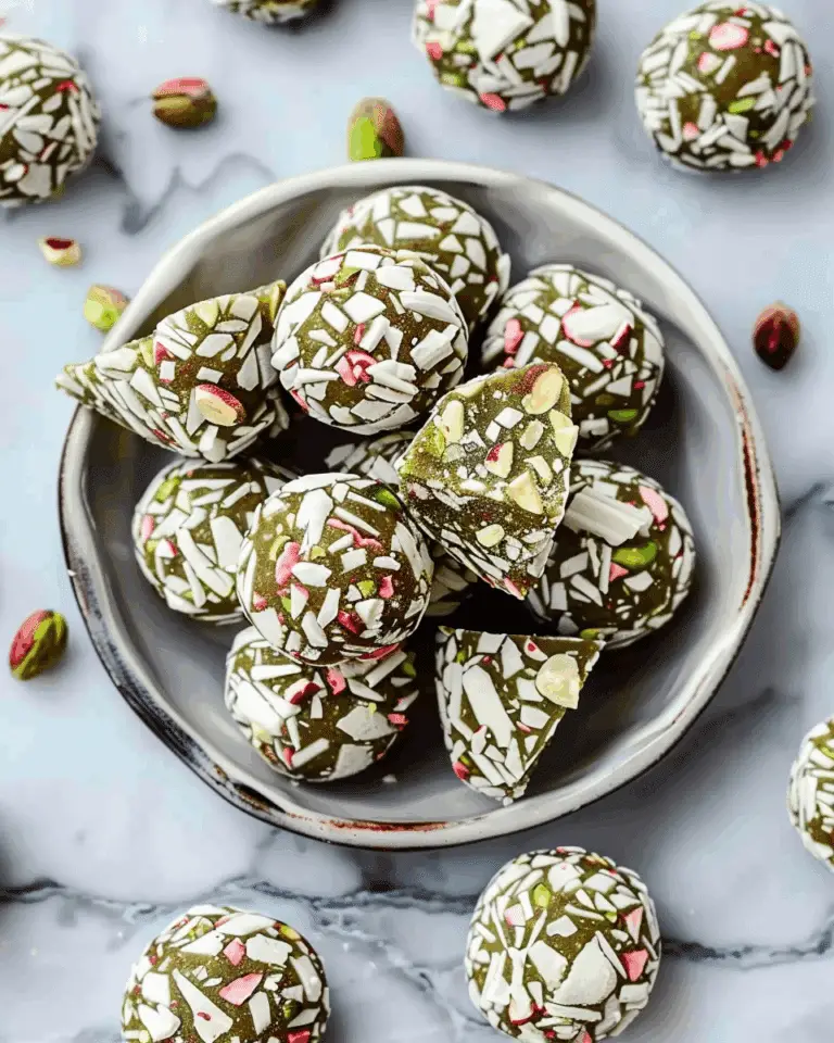 Easy Pistachio Protein Balls (10g Protein per Ball!)
