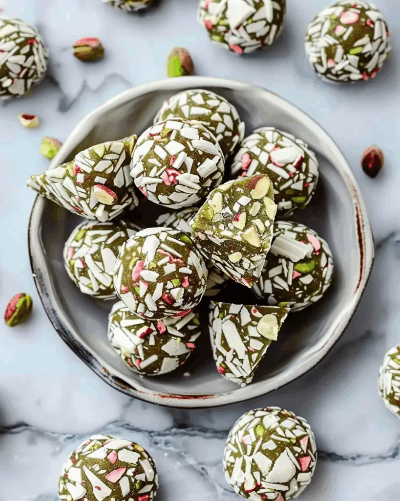 Easy Pistachio Protein Balls (10g Protein per Ball!)