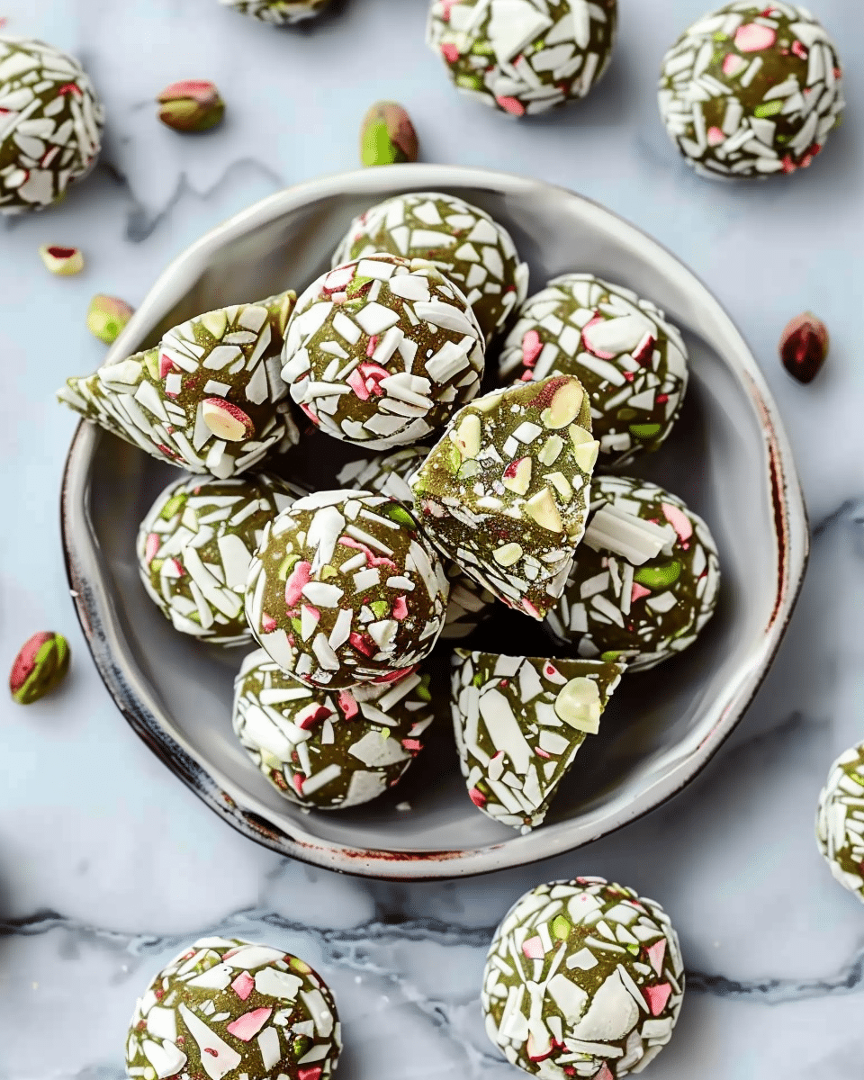 Easy Pistachio Protein Balls (10g Protein per Ball!)