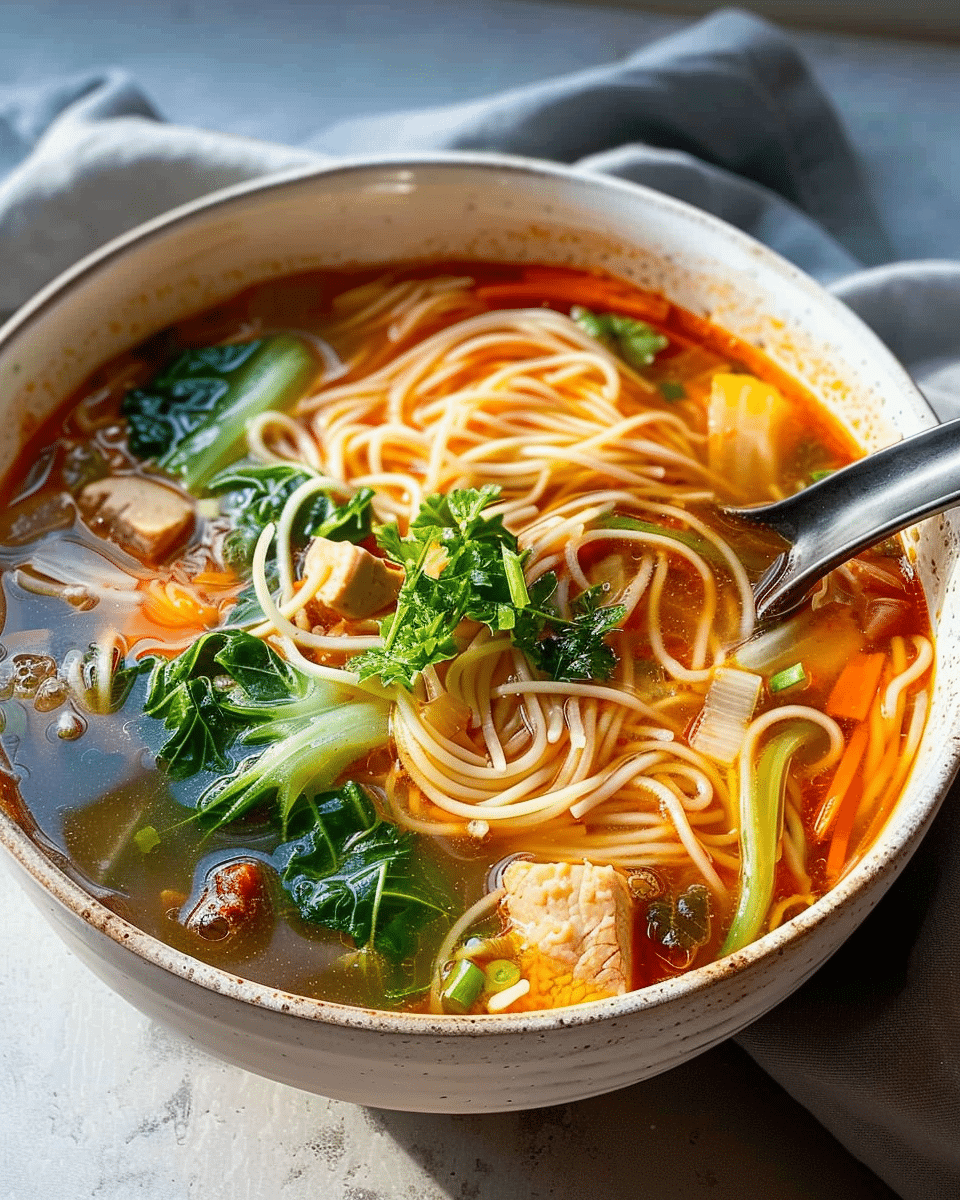 No Cook Noodle Soup