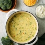 High Protein Broccoli Cheddar Soup Recipe