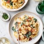 Creamy Tuscan Shrimp Linguine Recipe