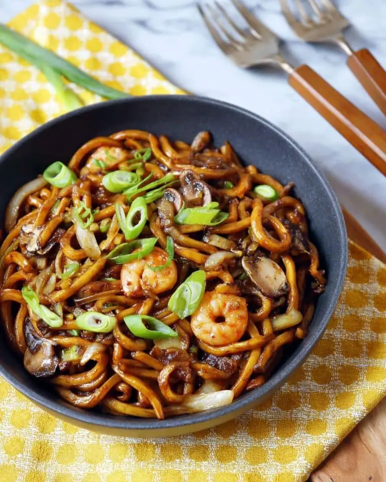 Yaki Udon with Shrimp Recipe