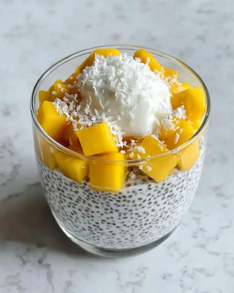 Easy Mango Coconut Chia Seed Pudding Recipe