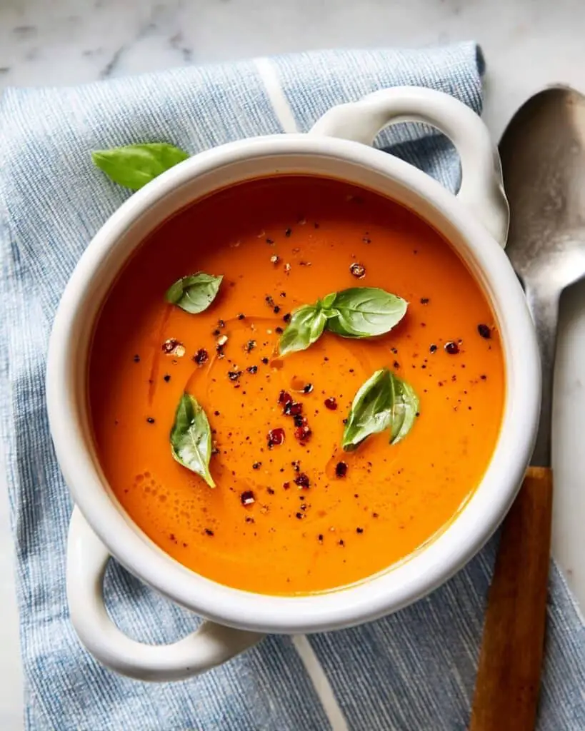 Middle-of-Winter Creamy Tomato Soup (Canned Tomatoes) Recipe