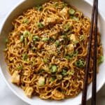 Sticky Garlic Chicken Noodles Recipe