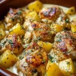 Garlic Parmesan Crockpot Chicken and Potatoes Recipe