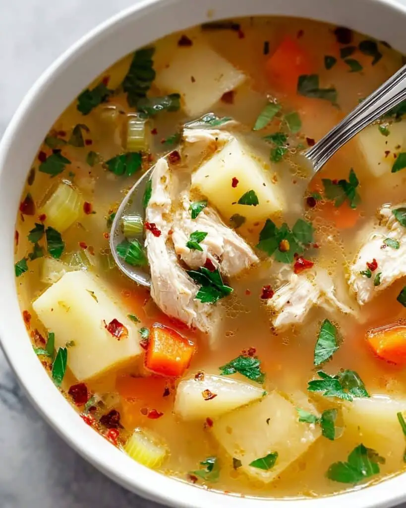 Comforting Chicken Soup with Potatoes Recipe