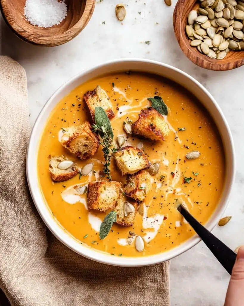 The Best Roasted Butternut Squash Soup Recipe