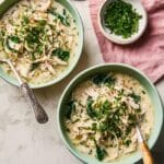 Slow-Cooker Spinach & Artichoke Chicken Soup Recipe