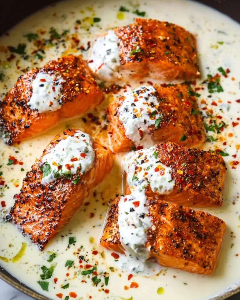 Marry Me Salmon with Creamy Garlic Lemon Herb Sauce Recipe