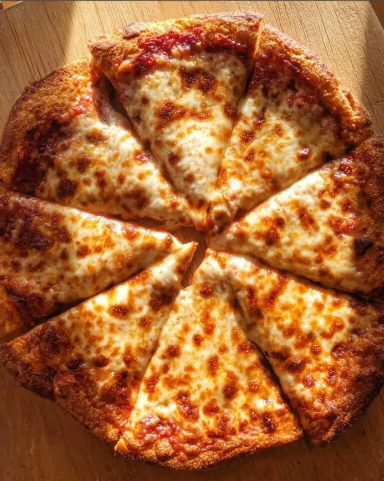 Pizza with Cottage Cheese Crust Recipe