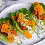 Crispy Chicken Caesar Lettuce Wraps Recipe