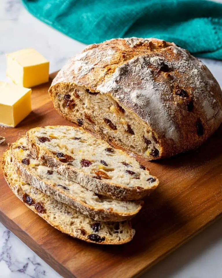 No Knead Fruit and Nut Bread Recipe