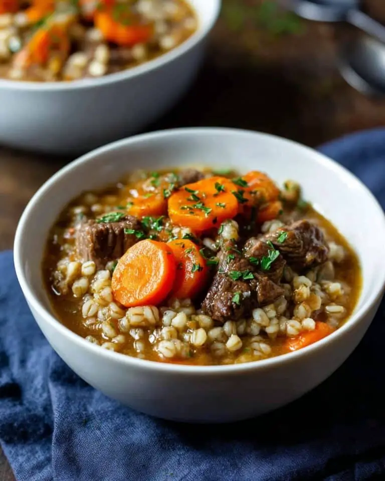 Instant Pot Beef Barley Soup Recipe