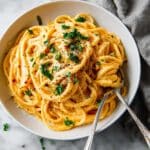 Easy Creamy Pumpkin Alfredo Pasta Recipe