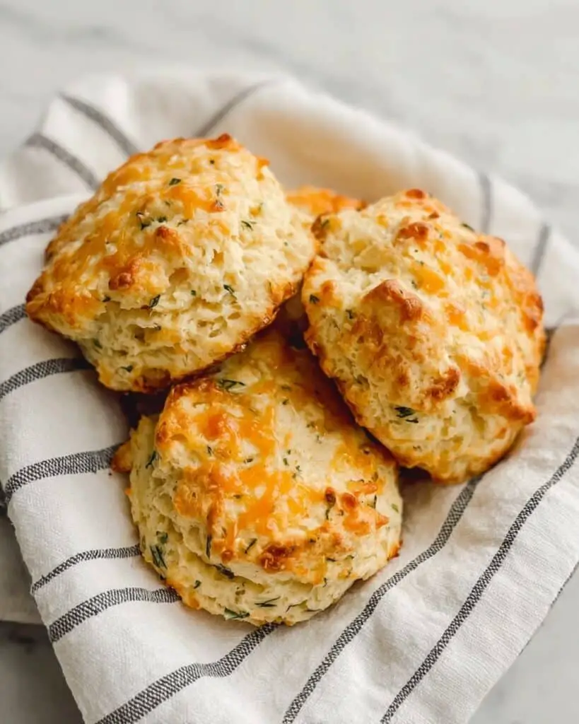 Small Batch Buttermilk Cheddar Chive Drop Biscuits Recipe