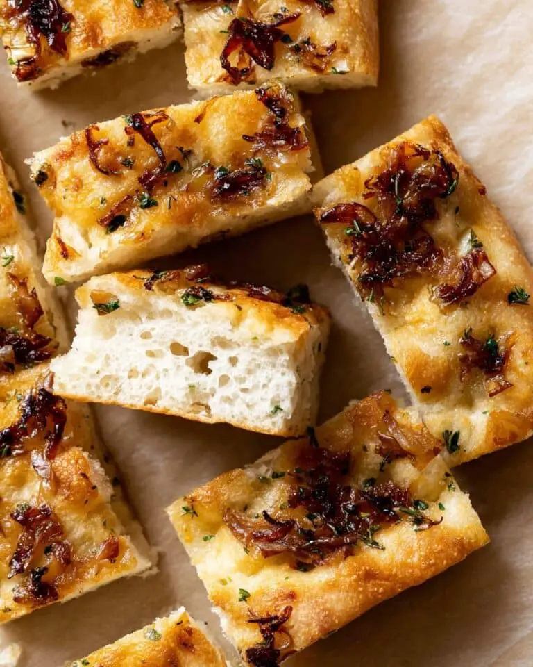 Caramelized Onion and Fresh Thyme Focaccia Recipe