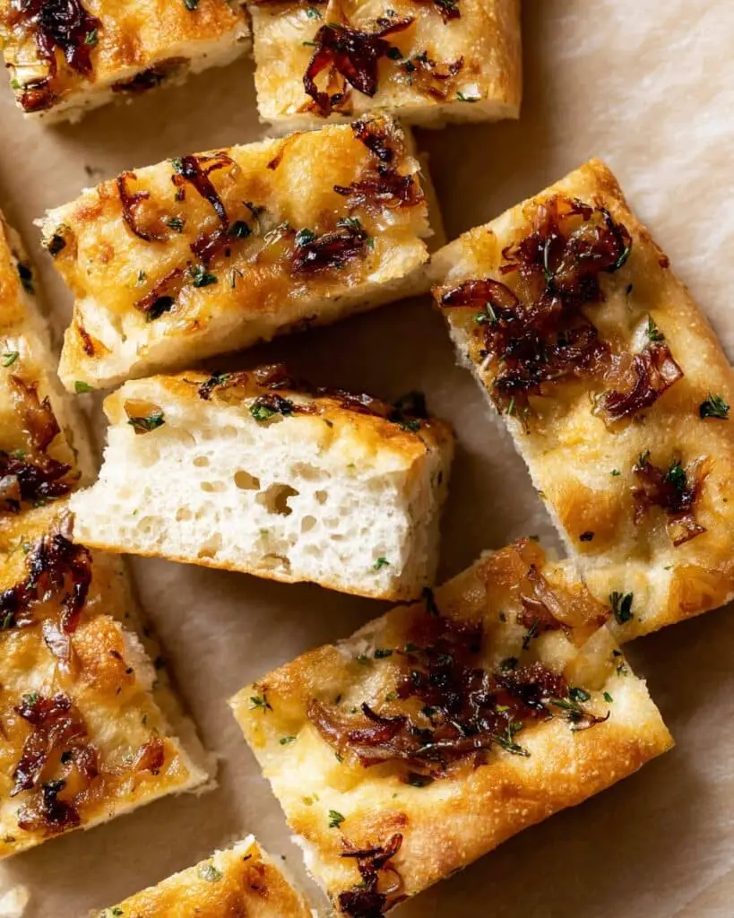 Caramelized Onion and Fresh Thyme Focaccia Recipe