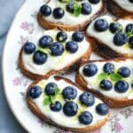 Blueberry Greek Yogurt Toast Recipe